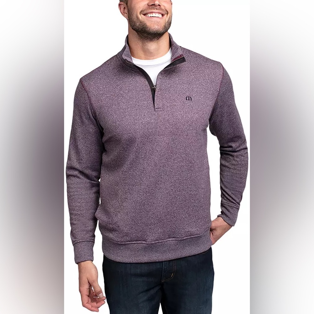 TravisMathew Men's Hideaway 1/4 Zip Golf Pullover